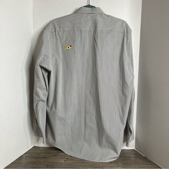 Vintage MiLi Colorful Applique Cat Mice Blouse Sequins Large Striped Long Sleeve - Picture 11 of 11